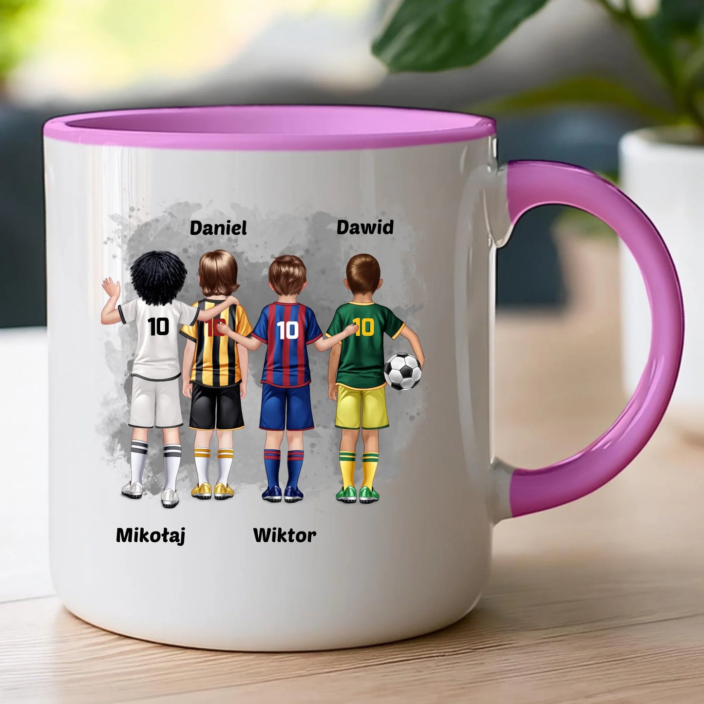 Kubek personalizowana dla chłopca - piłkarze #98