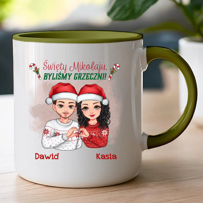 Kubek personalizowany świąteczny dla pary #54