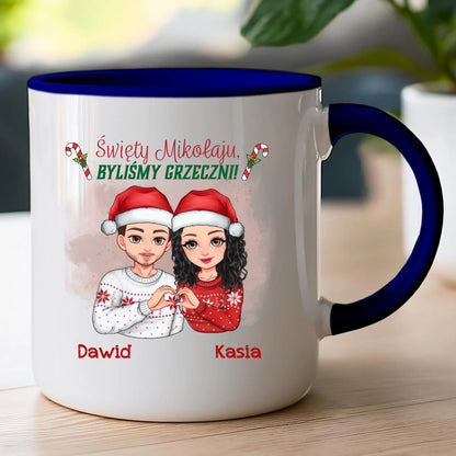 Kubek personalizowany świąteczny dla pary #54