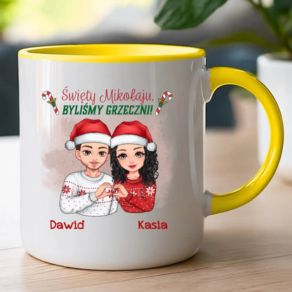 Kubek personalizowany świąteczny dla pary #54