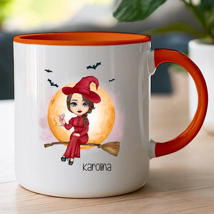 Kubek personalizowany Halloween dla kobiety # 516