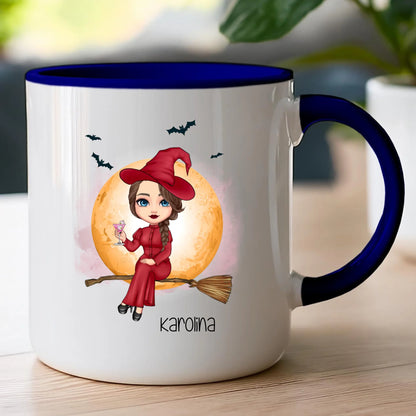 Kubek personalizowany Halloween dla kobiety # 516