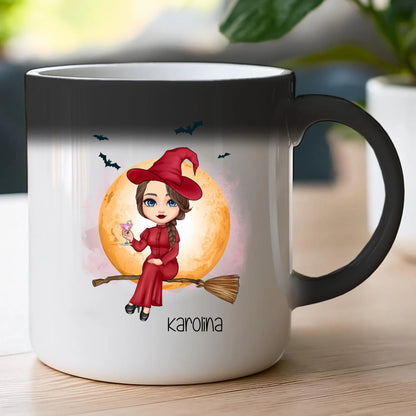 Kubek personalizowany Halloween dla kobiety # 516