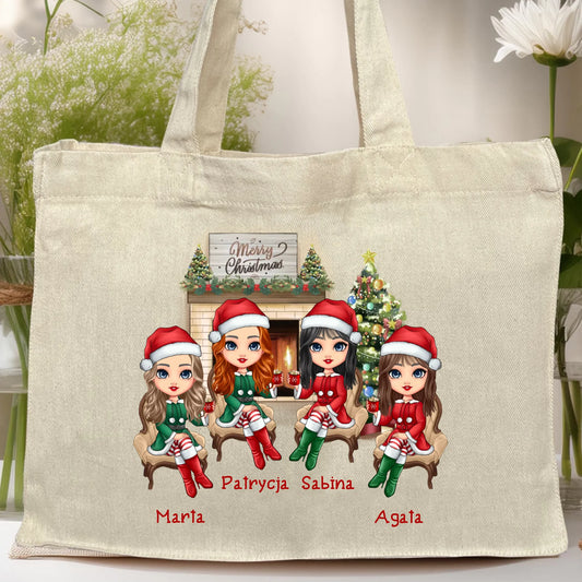 Torba personalizowana świąteczna dla przyjaciółek #127