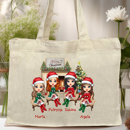 Torba personalizowana świąteczna dla przyjaciółek #127