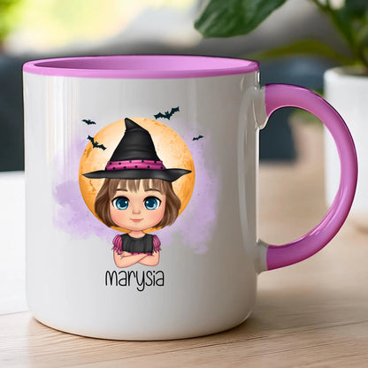 Kubek personalizowany Halloween dla dziewczynki #93