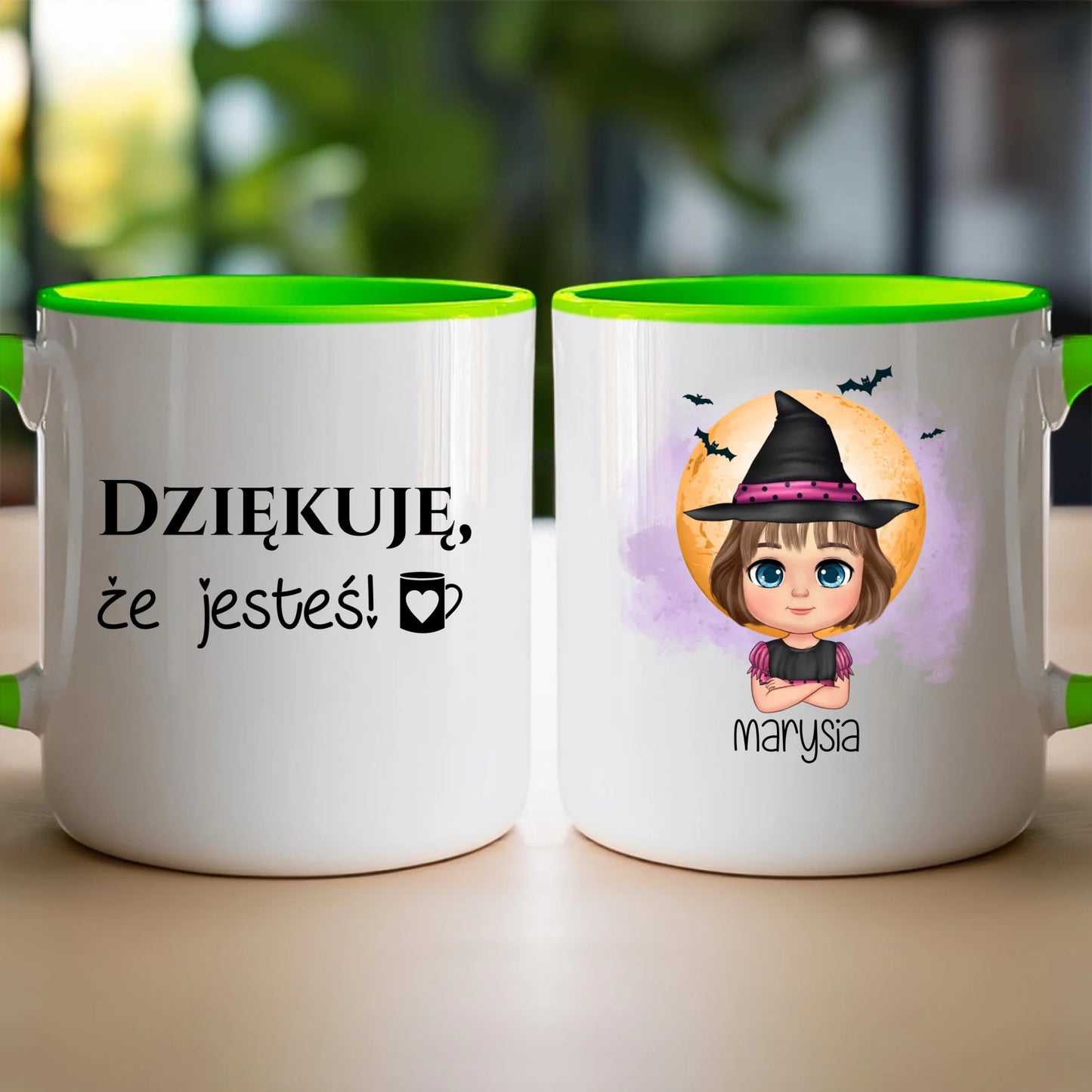 Kubek personalizowany Halloween dla dziewczynki #93