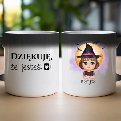 Kubek personalizowany Halloween dla dziewczynki #93