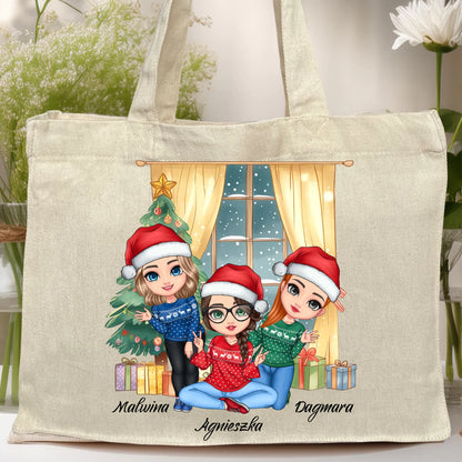 Torba personalizowana świąteczna dla przyjaciółek #128