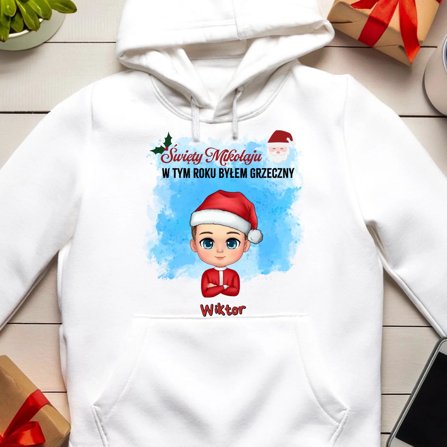 Bluza personalizowana świąteczna dla chłopca #96