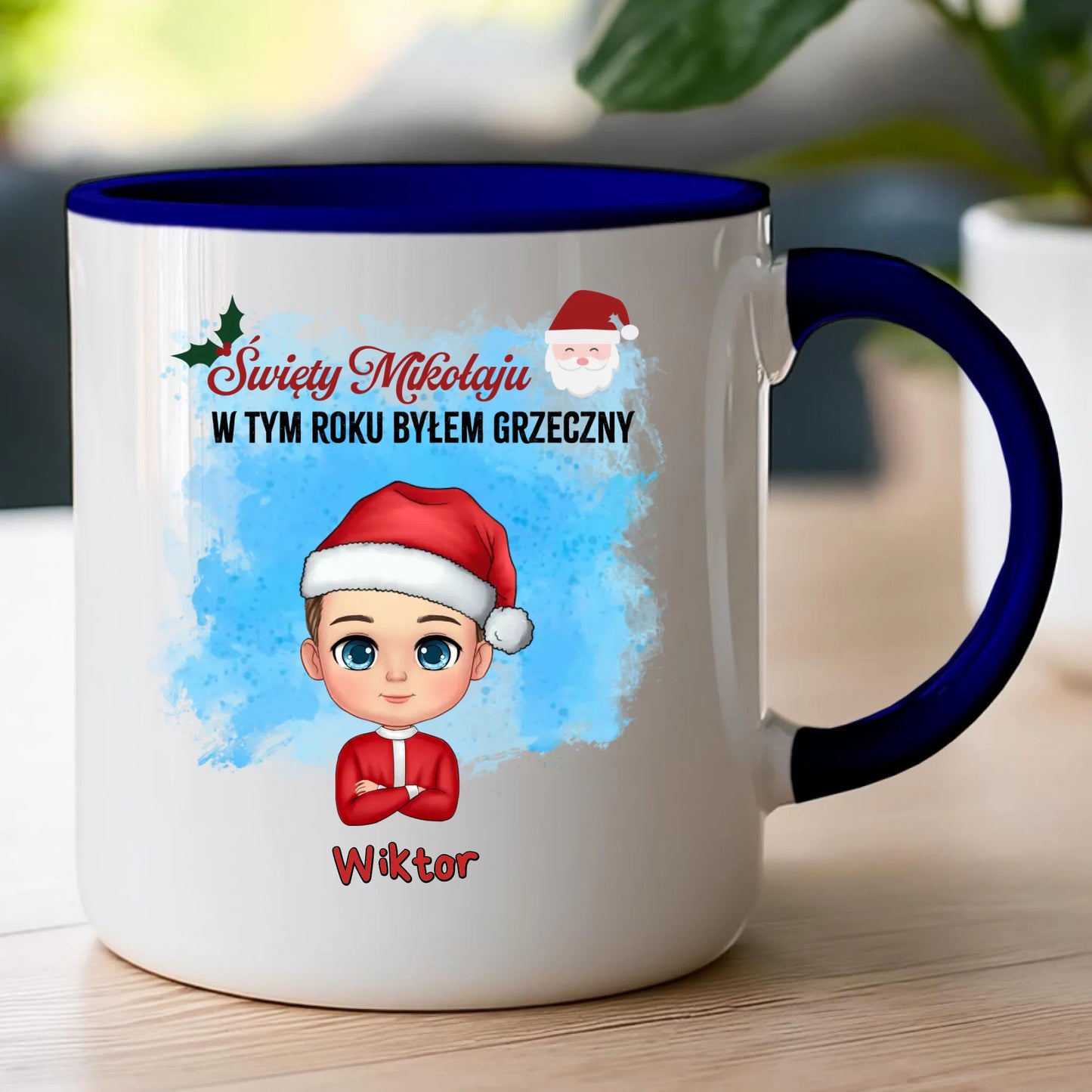 Kubek personalizowany świąteczny dla chłopca #96