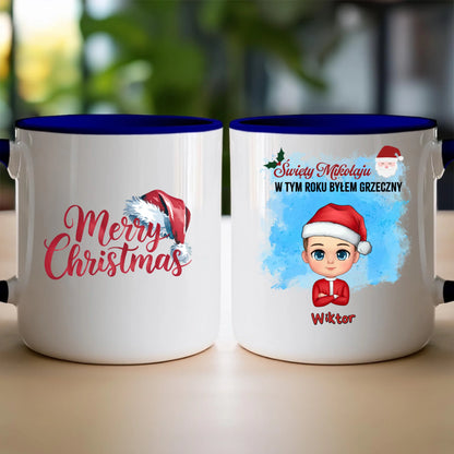 Kubek personalizowany świąteczny dla chłopca #96