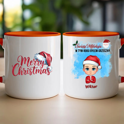 Kubek personalizowany świąteczny dla chłopca #96
