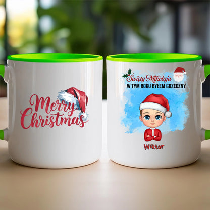 Kubek personalizowany świąteczny dla chłopca #96