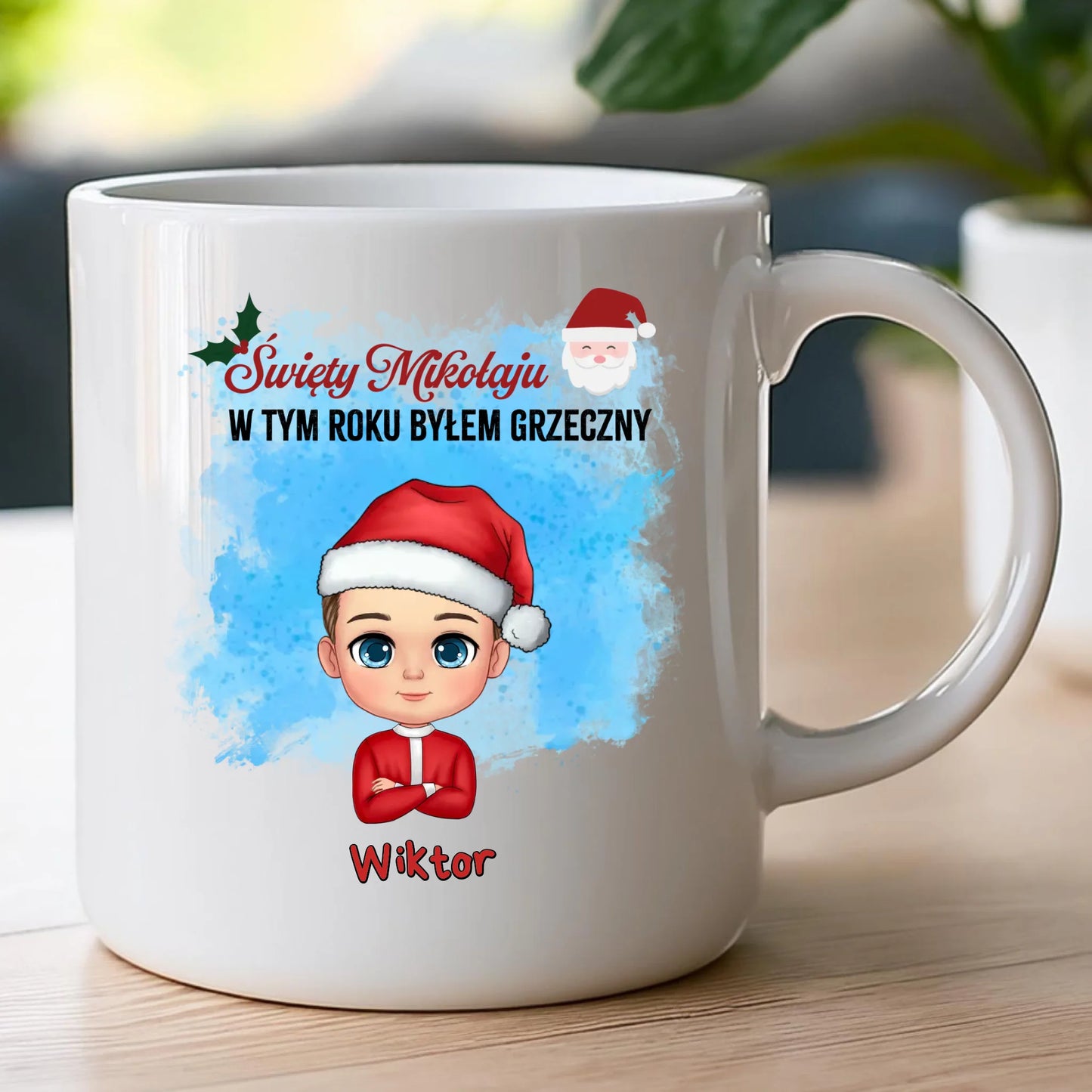 Kubek personalizowany świąteczny dla chłopca #96
