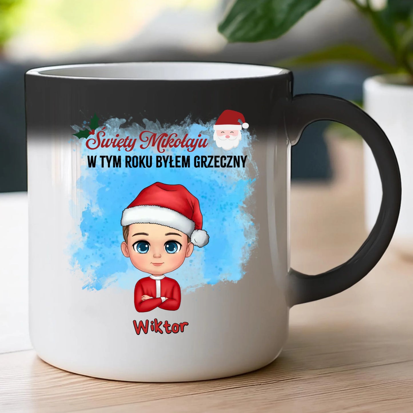 Kubek personalizowany świąteczny dla chłopca #96