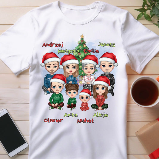 Koszulka personalizowana świąteczna dla rodziny #811