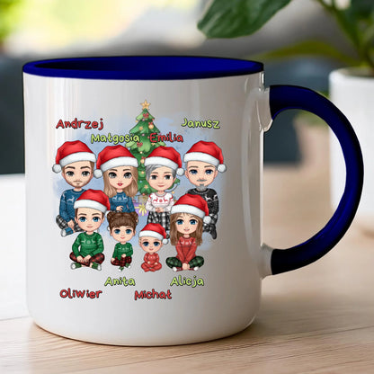 Kubek personalizowany świąteczny dla rodziny #811