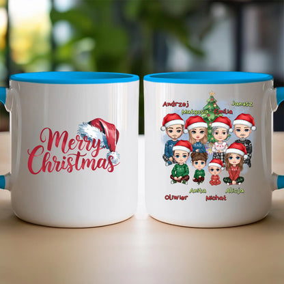Kubek personalizowany świąteczny dla rodziny #811