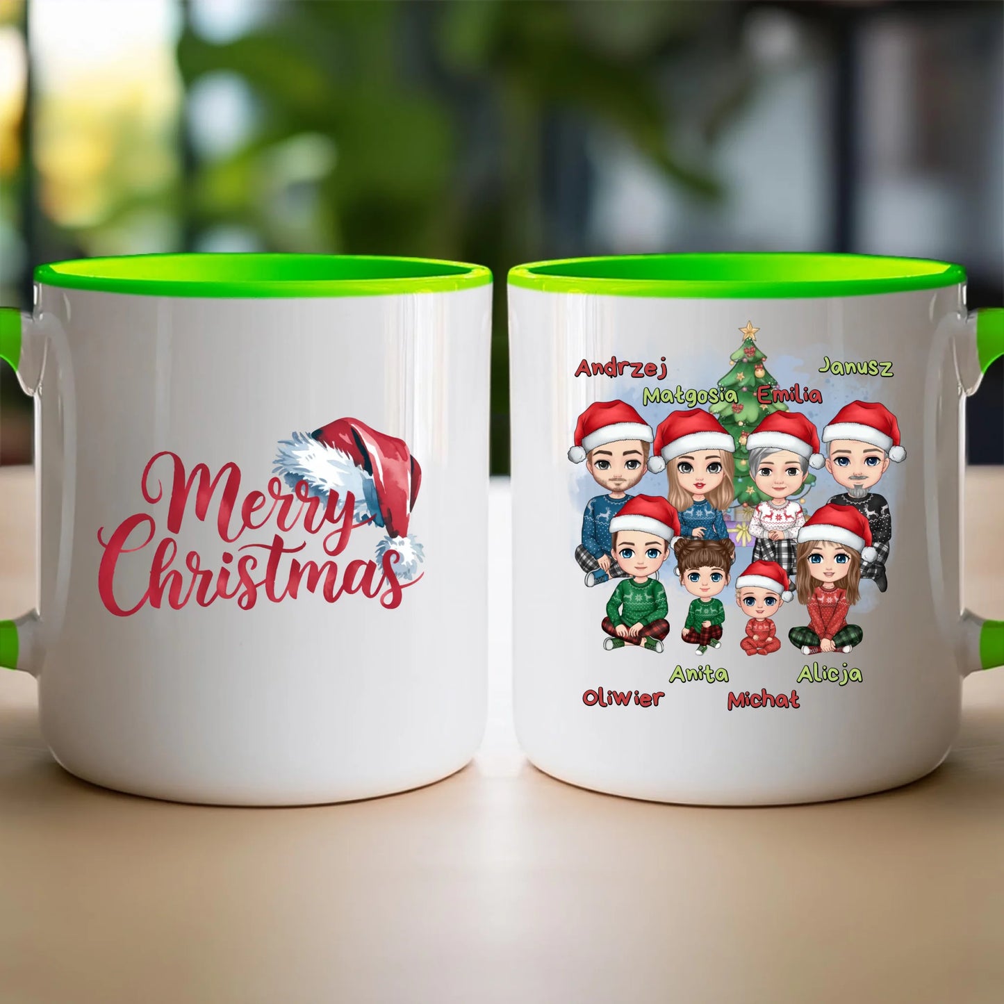 Kubek personalizowany świąteczny dla rodziny #811
