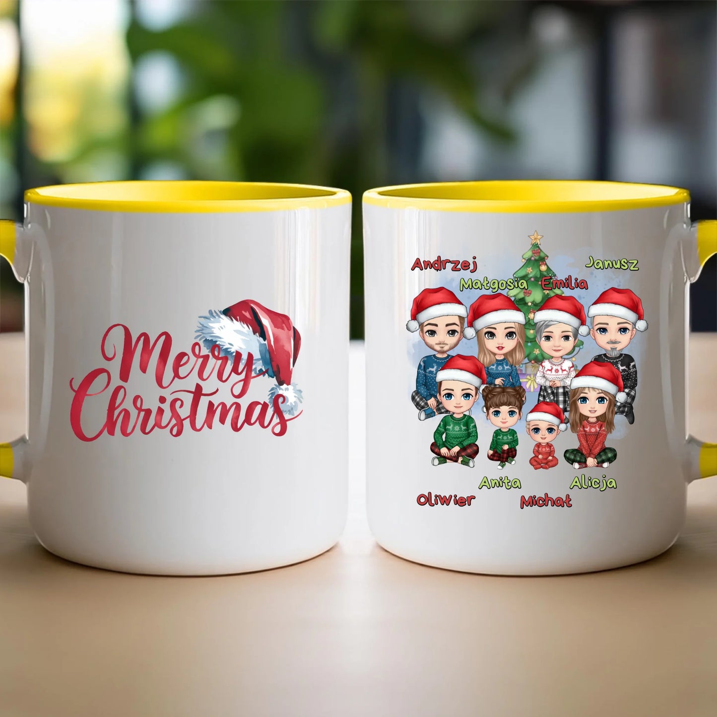 Kubek personalizowany świąteczny dla rodziny #811