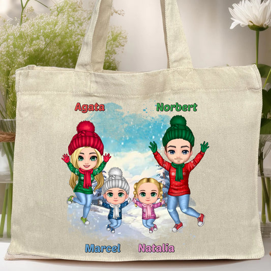 Torba personalizowana świąteczna dla rodziny #812