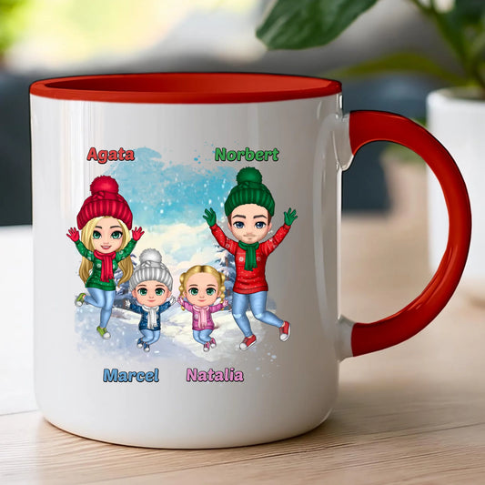 Kubek personalizowany świąteczny dla rodziny #812