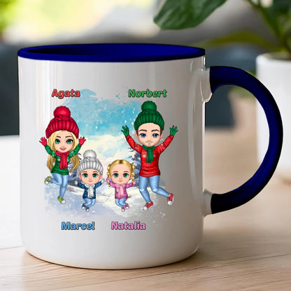 Kubek personalizowany świąteczny dla rodziny #812