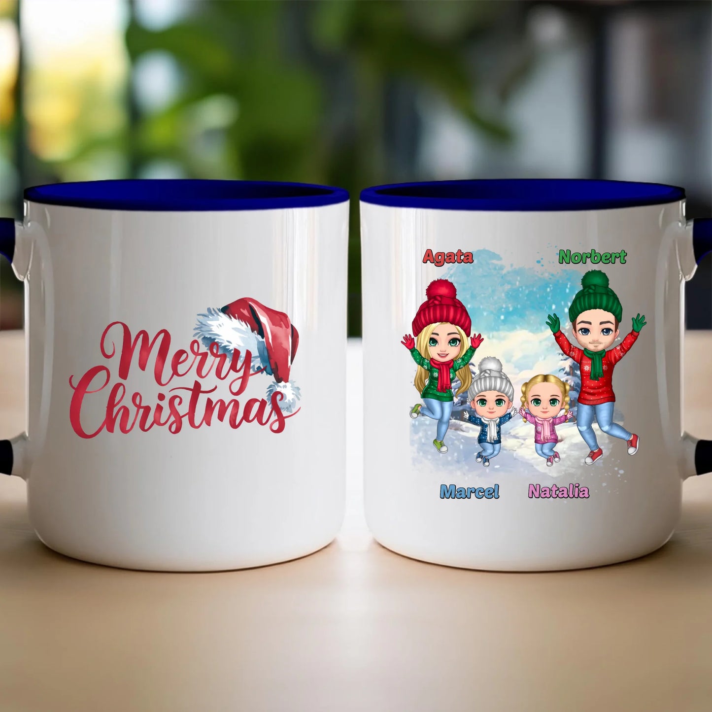 Kubek personalizowany świąteczny dla rodziny #812