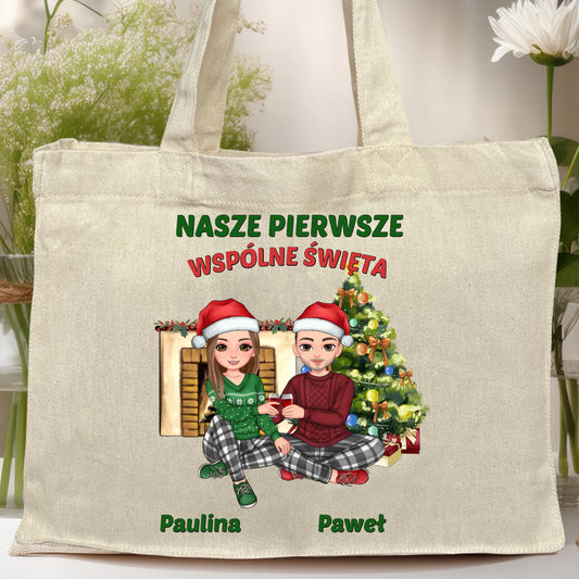 Torba personalizowana świąteczna dla par #56
