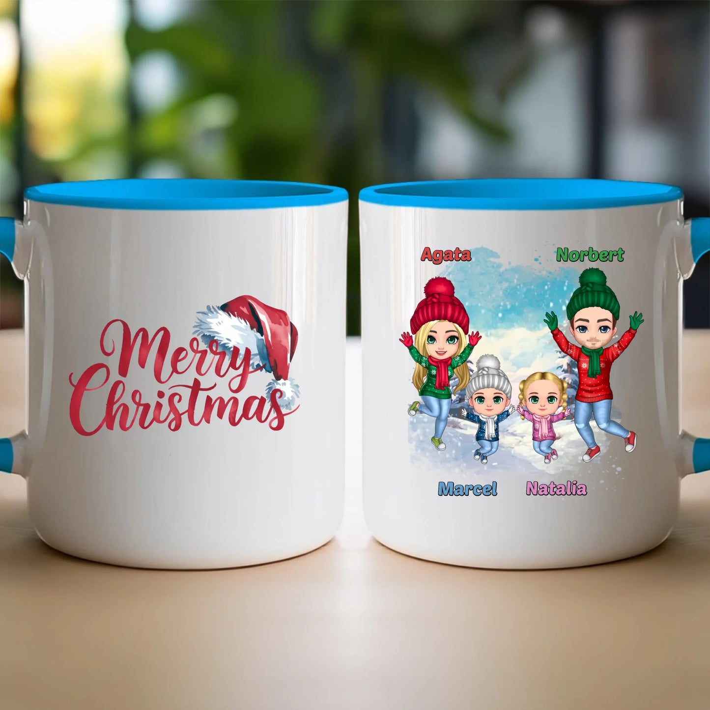 Kubek personalizowany świąteczny dla rodziny #812