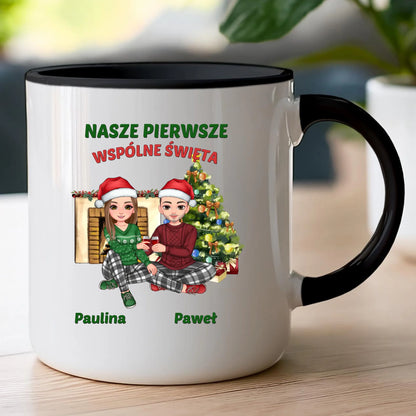 Kubek personalizowany świąteczna dla par #56