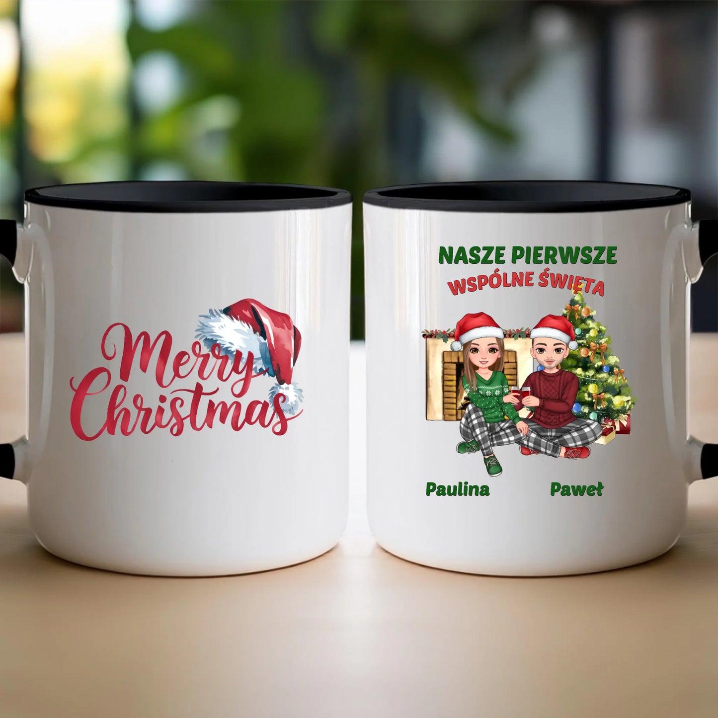Kubek personalizowany świąteczna dla par #56