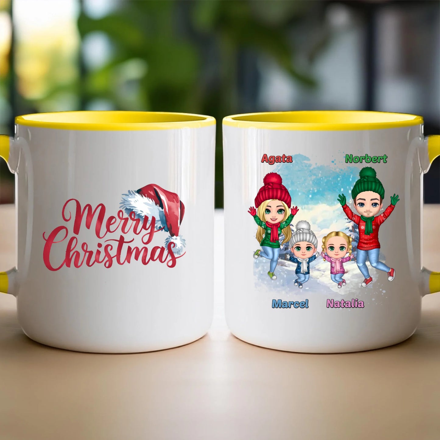 Kubek personalizowany świąteczny dla rodziny #812
