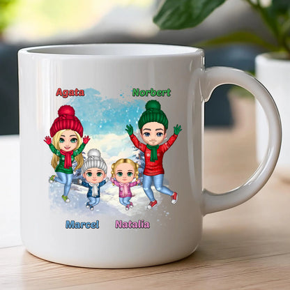 Kubek personalizowany świąteczny dla rodziny #812