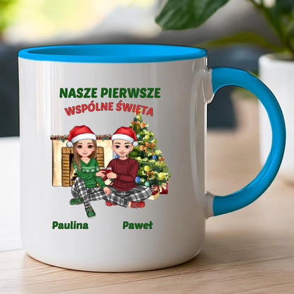 Kubek personalizowany świąteczna dla par #56