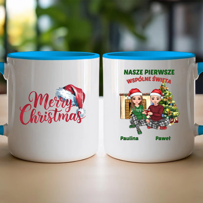Kubek personalizowany świąteczna dla par #56