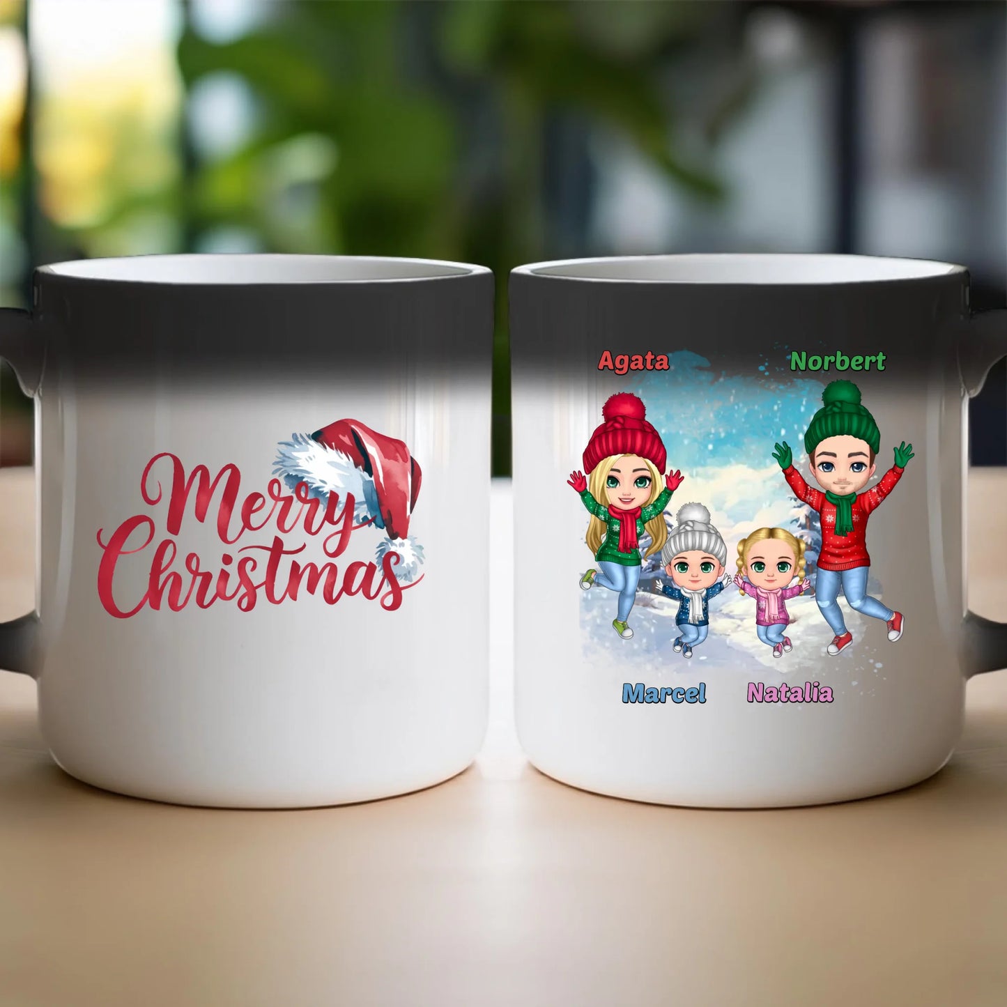 Kubek personalizowany świąteczny dla rodziny #812