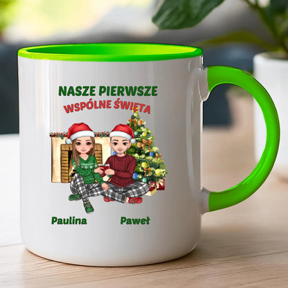 Kubek personalizowany świąteczna dla par #56