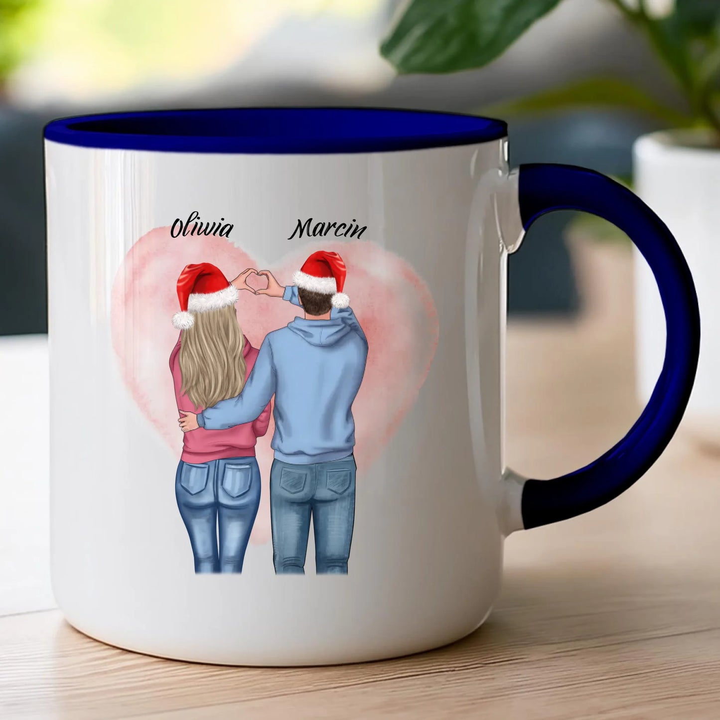 Kubek personalizowany świąteczny dla par #57