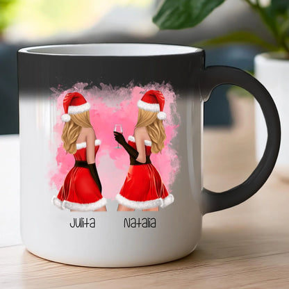 Kubek personalizowany świąteczny dla przyjaciółek #128