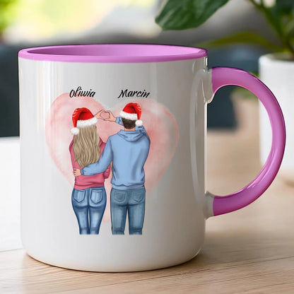 Kubek personalizowany świąteczny dla par #57