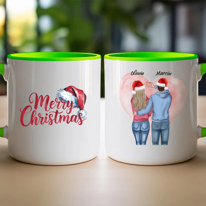 Kubek personalizowany świąteczny dla par #57