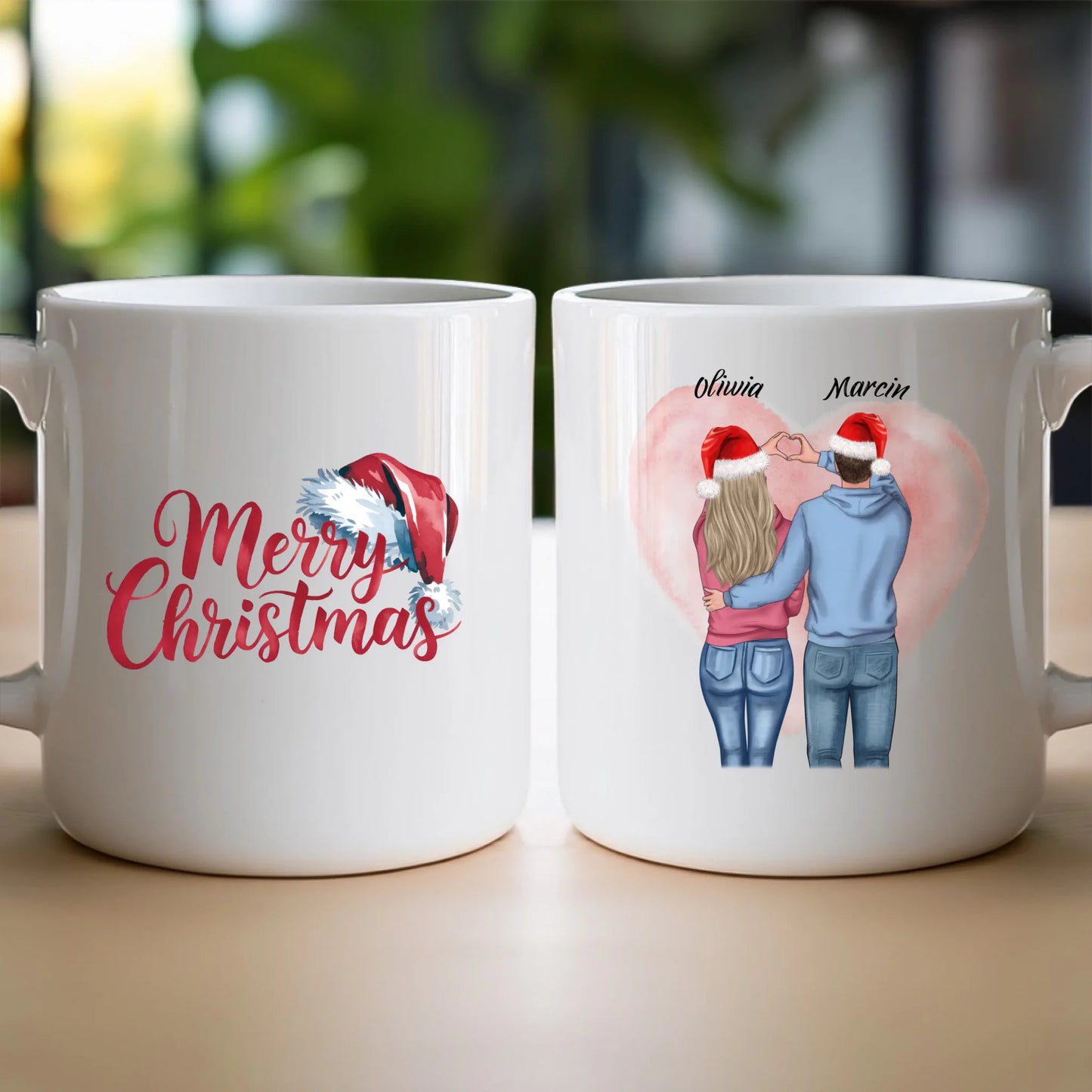 Kubek personalizowany świąteczny dla par #57