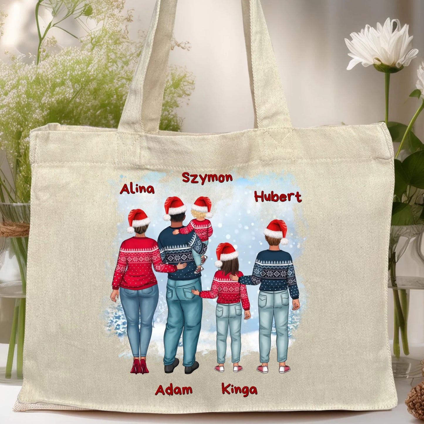 Torba personalizowana świąteczna dla par #57