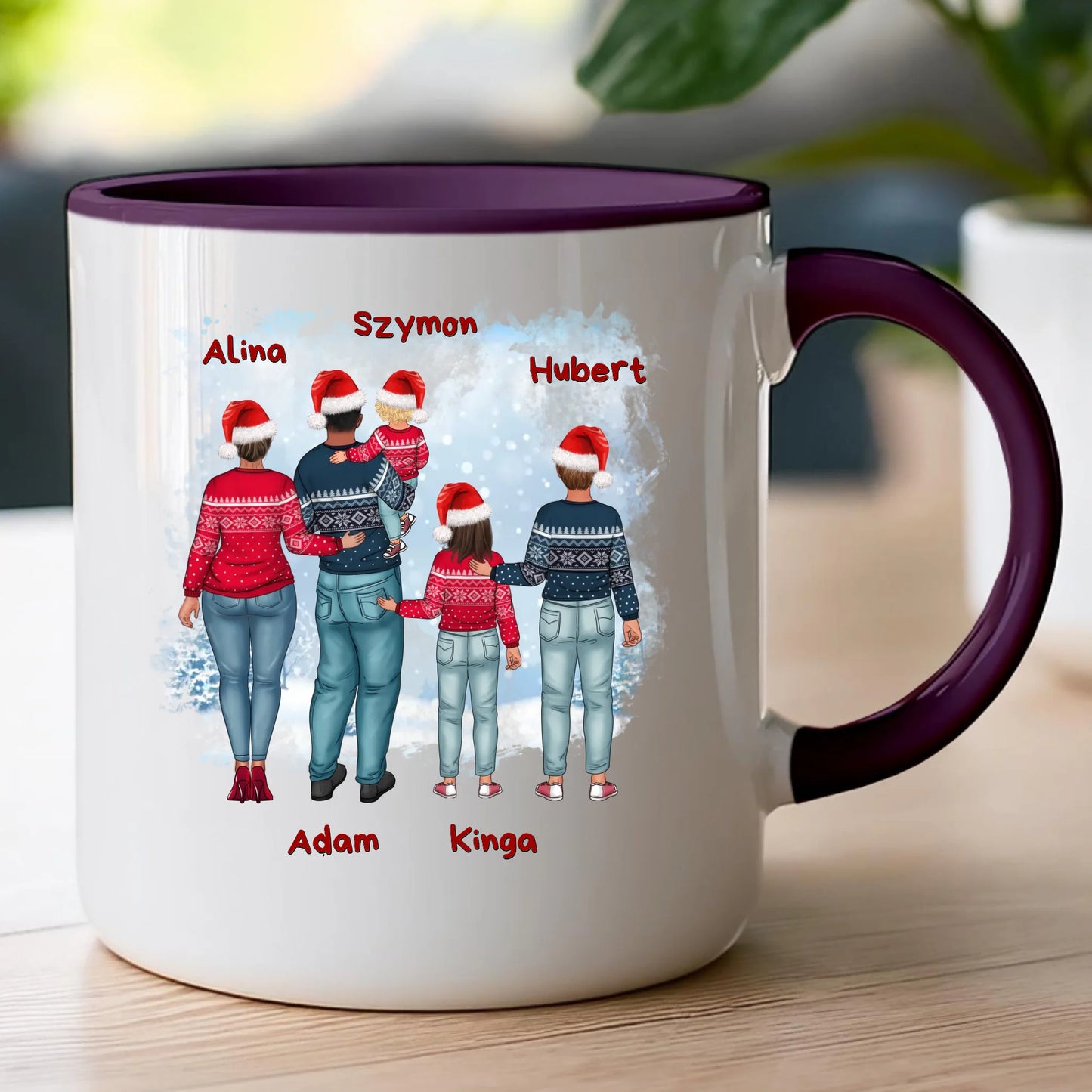 Kubek personalizowany świąteczny dla par #57