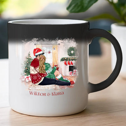 Kubek personalizowany świąteczny dla par #58