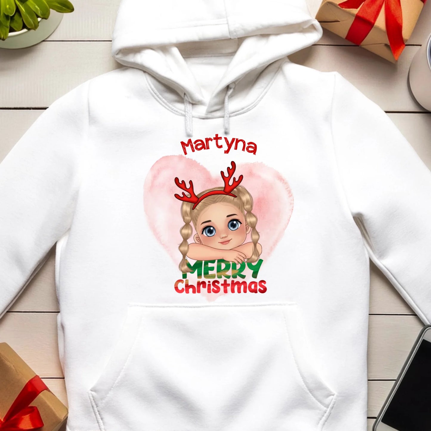 Bluza personalizowana świąteczna dla dziewczynki #91