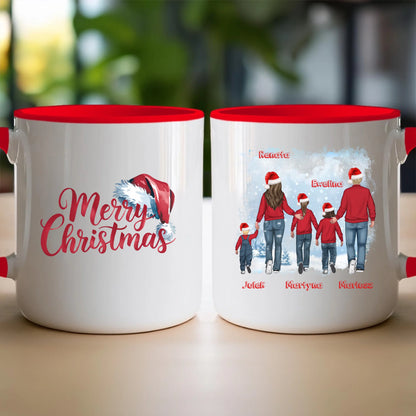 Kubek personalizowany świąteczny dla rodziny #814