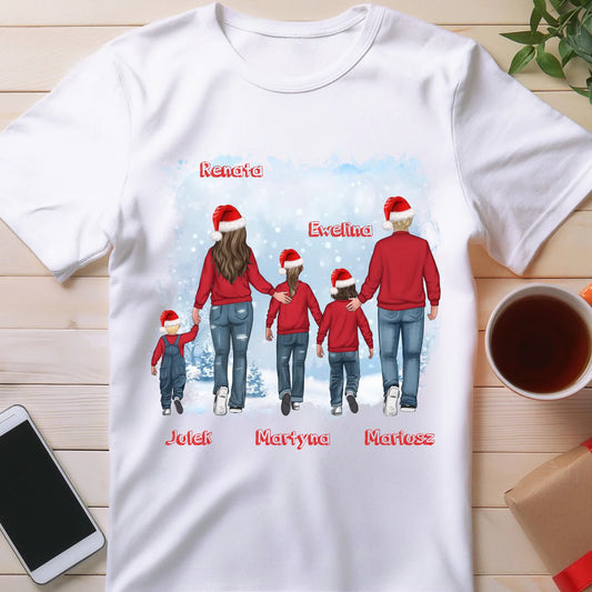 Koszulka personalizowana świąteczna dla rodziny #814